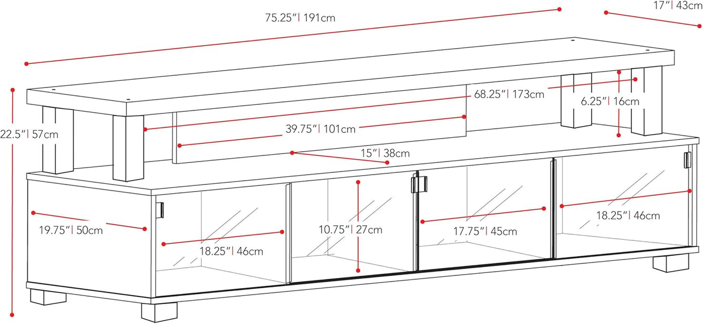 Bromley Extra Wide TV Stand for Most Tv'S up to 95 Inches