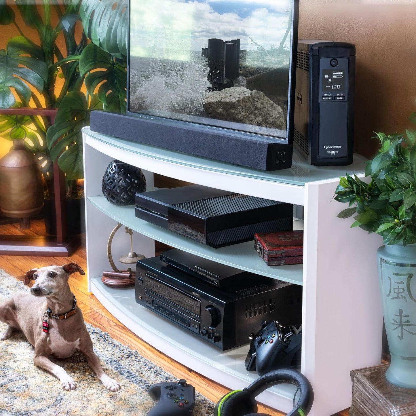 CP1500AVRLCDTAA Intelligent LCD UPS Battery Backup and Surge Protector, 1500VA, 900W, 12 Outlets, AVR, Mini Tower, TAA Certified, UL Certified