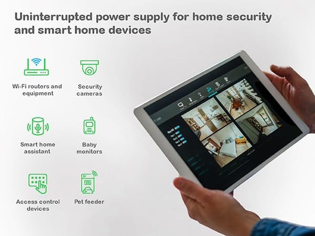 UPS Battery Backup, 900VA UPS with 6 Backup Battery Outlets, Type C USB Charging, BE900G3 Back-Ups