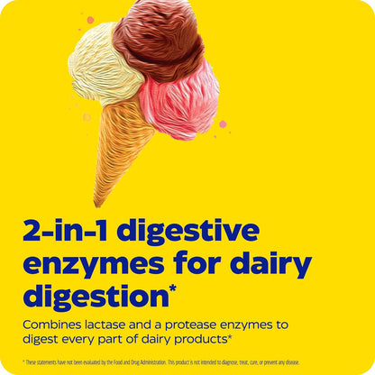 , Dairyassist, Digestive Enzymes for Complete Dairy Digestion & Lactose Intolerance, 30 Count